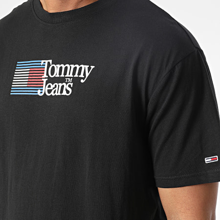 Tommy Jeans - Tee Shirt Classic Rwb Chest Logo 5670 Noir