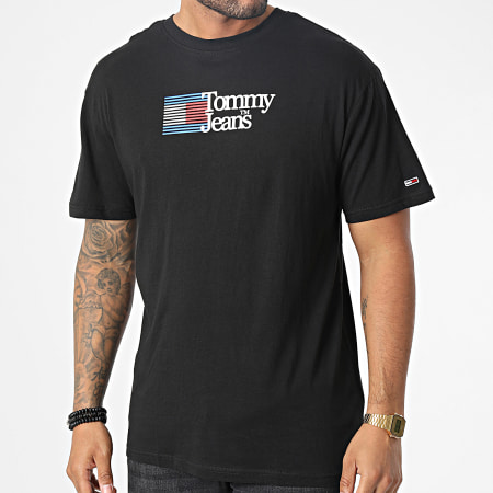 Tommy Jeans - Tee Shirt Classic Rwb Chest Logo 5670 Noir