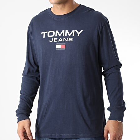 Tommy Jeans - Tee Shirt Manches Longues Entry 5681 Bleu Marine