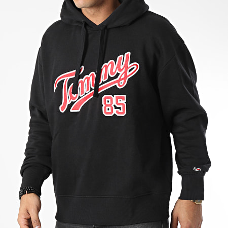 Tommy Jeans - Sweat Capuche Relaxed College 85 5711 Noir