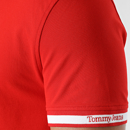 Tommy Jeans - Polo Manches Courtes Essential 5751 Rouge