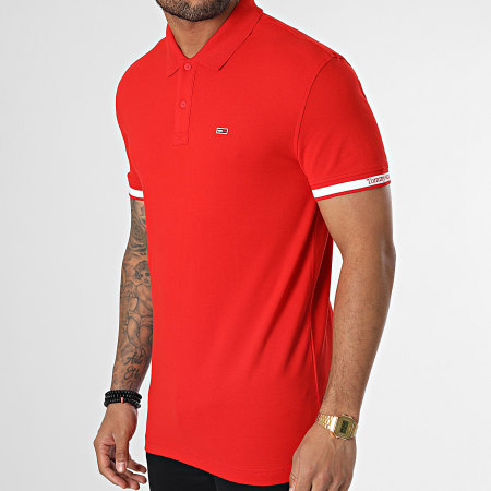 Tommy Jeans - Polo Manches Courtes Essential 5751 Rouge