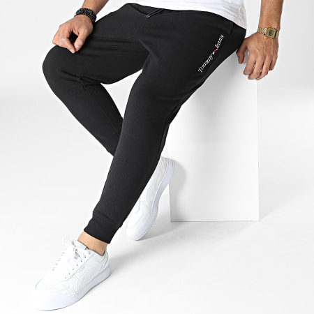 Tommy Jeans - 5808 Pantaloni da jogging lineari regolari nero