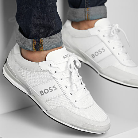 BOSS - Sneakers basse Saturn 50485629 Bianco