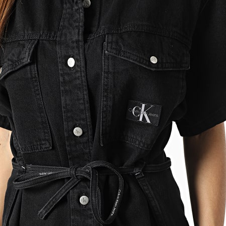 Calvin Klein - Vestido Jeans Mujer 0238 Negro