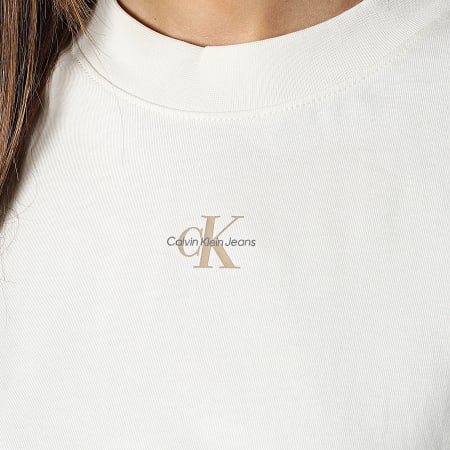 Calvin Klein - Maglietta a maniche lunghe da donna 0289 Beige