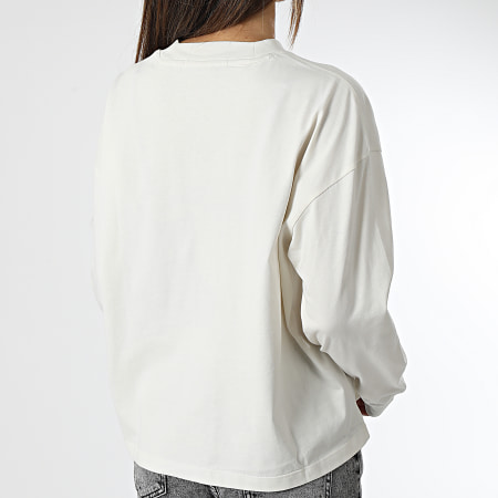 Calvin Klein - Tee Shirt Manches Longues Femme 0289 Beige