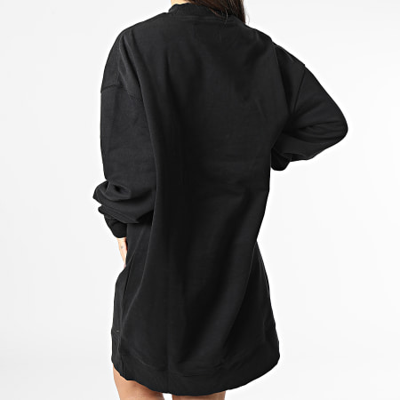 Calvin Klein - Vestido de mujer con cuello redondo 0412 Negro