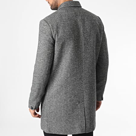 Only And Sons - Manteau Adam King Gris Anthracite Chiné