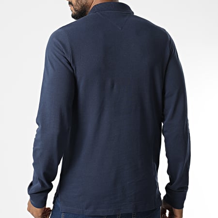 Tommy Jeans - Polo a maniche lunghe Solid 5077 Navy