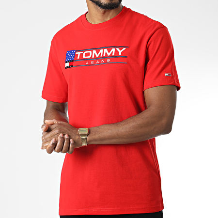 Tommy Jeans - Tee Shirt Modern Sport Logo 5649 Rouge