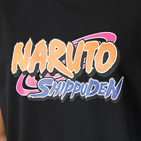 Naruto - Tee Shirt Oversize Large Front Logo Noir
