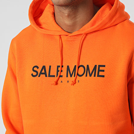 Sale Môme Paris - Sweat Capuche Lapin Orange Noir