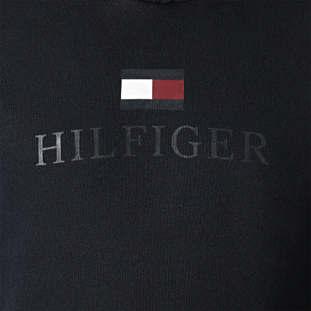Tommy Hilfiger - Felpa con cappuccio con logo per bambini 7781 blu navy