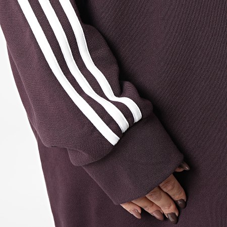 Adidas Originals - Vestido de mujer con cuello redondo HM4689 Burdeos