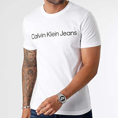 Calvin Klein - Maglietta istituzionale 2552 bianco