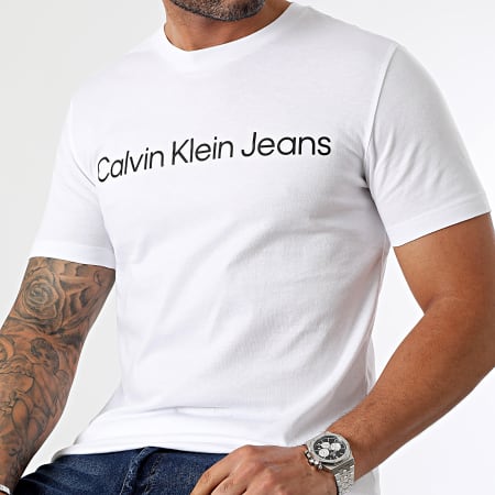 Calvin Klein - Maglietta istituzionale 2552 bianco