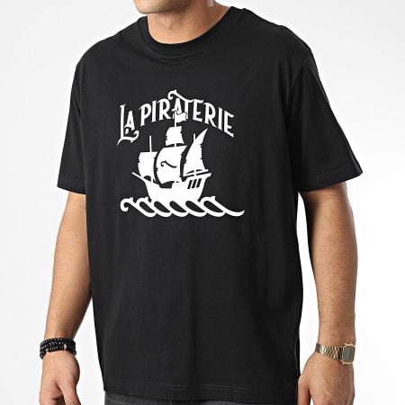 La Piraterie - Tee Shirt Oversize Large Bateau Nero Bianco