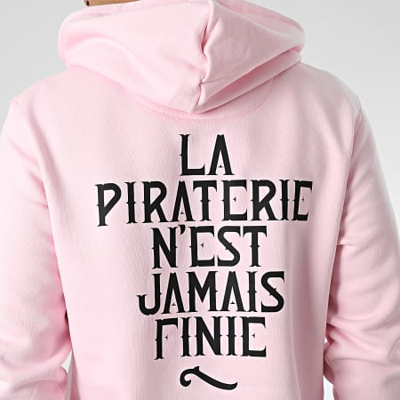 La Piraterie - Sweat Capuche LPNJF Rose Noir