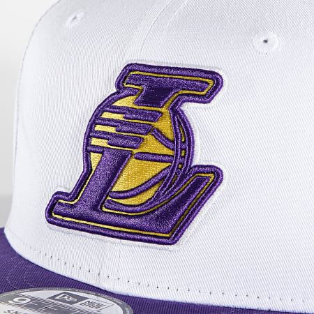 New Era - Casquette Snapback 9Fifty Los Angeles Lakers 60292477 Blanc Violet