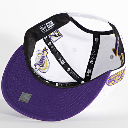New Era - Casquette Snapback 9Fifty Los Angeles Lakers 60292477 Blanc Violet