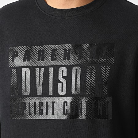 Parental Advisory - Sweat Crewneck Carbon Logo Noir