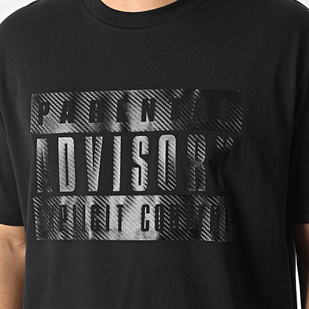 Parental Advisory - Tee Shirt Oversize Large Carbon Logo Noir