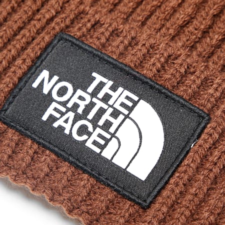 The North Face - Marrón Logo Box Beanie