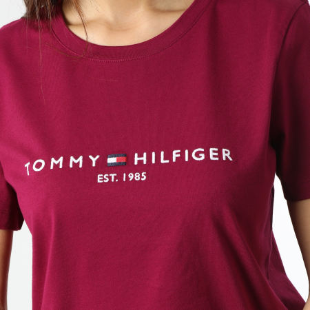 Tommy Hilfiger - Camiseta Regular 8681 Burdeos