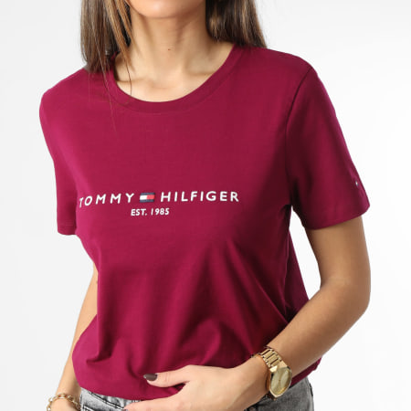 Tommy Hilfiger - Camiseta Regular 8681 Burdeos