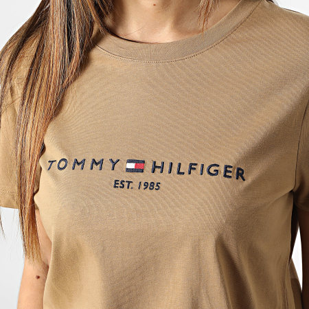 Tommy Hilfiger - Maglietta Regular 8681 Cammello