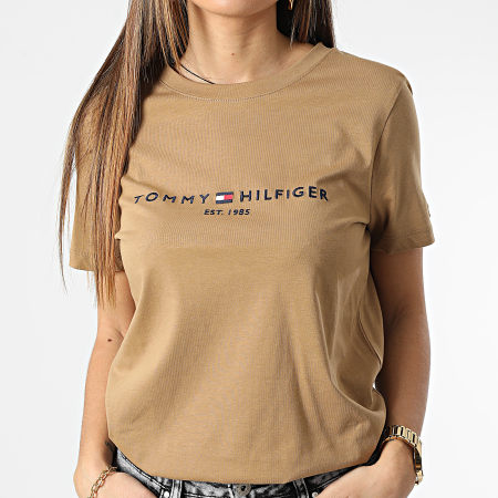Tommy Hilfiger - Tee Shirt Regular 8681 Camel