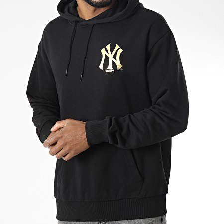 New Era - New York Yankees Sudadera con capucha 60292360 Negro Oro
