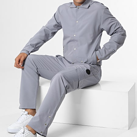 Zelys Paris - Giovani Cargo Set giacca e pantaloni grigio