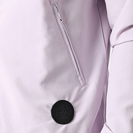 Zelys Paris - Conjunto de chaqueta con cremallera y pantalón cargo Travis Light Purple