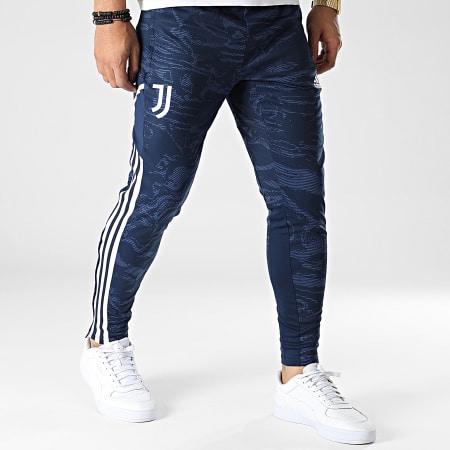 Adidas Performance - HC3294 Juventus Pantalón de entrenamiento con banda azul marino