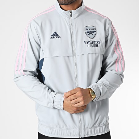 Adidas Sportswear - Veste Zippée A Bandes Arsenal FC HA5300 Gris