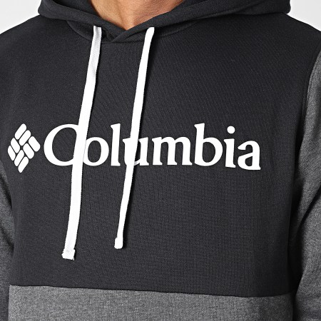 Columbia - Sweat Capuche Trek Colorblock 1976933 Noir Gris Chiné