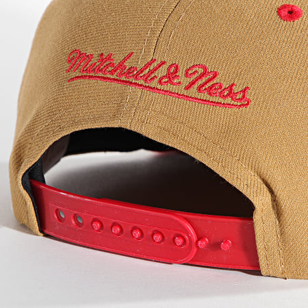 Mitchell and Ness - Casquette Snapback Core Wheat Chicago Bulls Camel