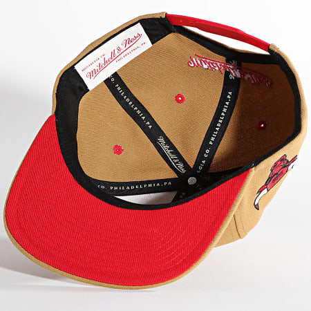 Mitchell and Ness - Casquette Snapback Core Wheat Chicago Bulls Camel