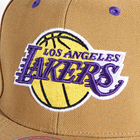 Mitchell and Ness - Cappello Snapback Core Wheat Los Angeles Lakers Cammello