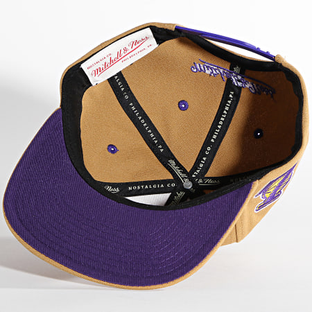Mitchell and Ness - Los Angeles Lakers Core Wheat Snapback Cap Camel