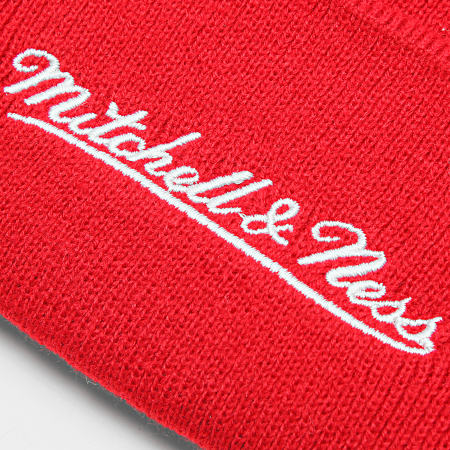 Mitchell and Ness - Bonnet Script Pom Chicago Bulls Rouge