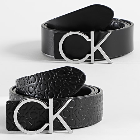 Calvin Klein - Cintura reversibile Re-Lock CK Logo 0156 Donna Nero