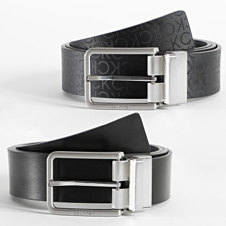 Calvin Klein - Cinturón de abrigo reversible 9967 Negro