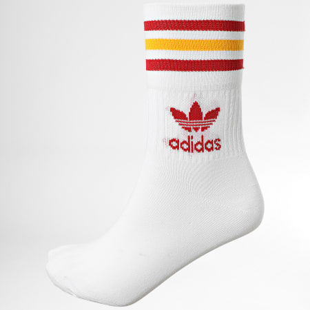 Adidas Originals - Confezione da 3 paia di calzini HL9223 Bianco Rosso