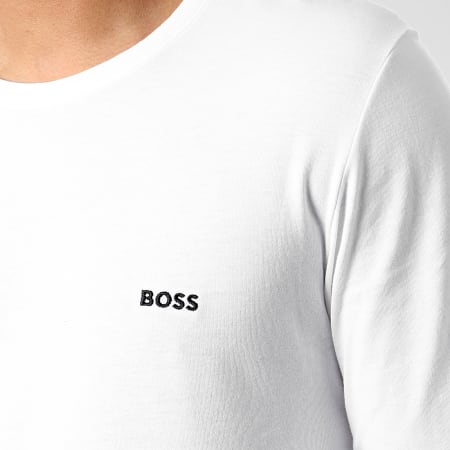 BOSS By Hugo Boss - Lot De 3 Tee Shirts Manches Longues RN 50492321 Noir Blanc Bleu Marine