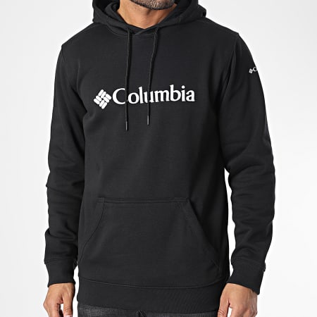 Columbia - CSC Felpa con cappuccio Basic Logo 1681664 Nero