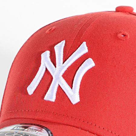 New Era - Gorra de béisbol 9Forty New York Yankees League Essential 60292507 Rojo