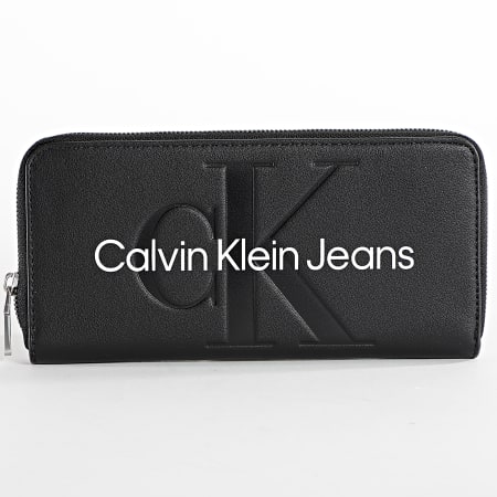 Calvin Klein - Portafoglio scolpito da donna 0358 Nero